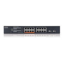 Miniatura 1 de ZYXEL XMG1915-18EP, 16-PORT 2.5GBE, 2 SFP+, 8 X POE++ 180W   SMART SWITCH, HYBRID MODE, STANDALONE OR NEBULAPLEX CLOUD