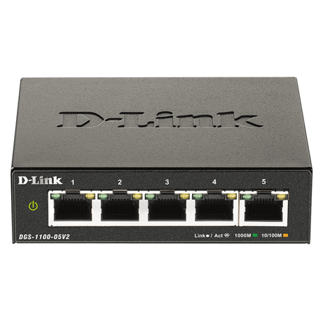 DGS-1100-05V2/E 5-Port Gigabit Smart Man - Imagen 1 de 4 DGS-1100-05V2/E 5-Port Gigabit Smart Man - Imagen 1 de 4