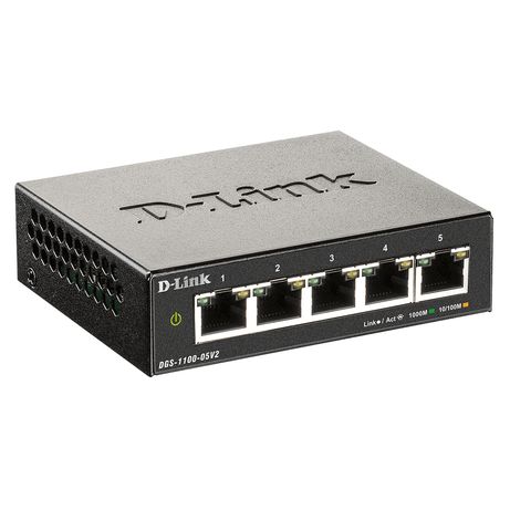 DGS-1100-05V2/E 5-Port Gigabit Smart Man - Imagen 2 de 4 DGS-1100-05V2/E 5-Port Gigabit Smart Man - Imagen 2 de 4