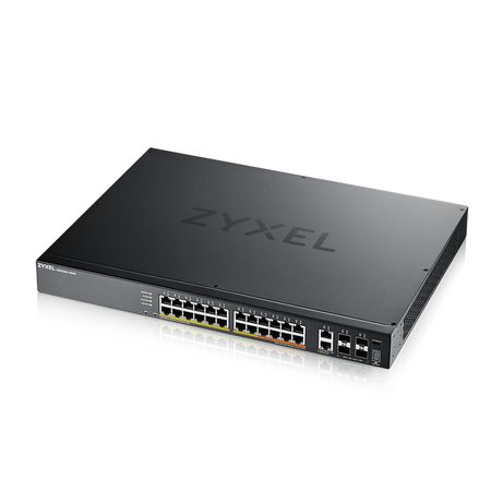 ZYXEL XGS2220-30HP, L3 ACCESS SWITCH, 400W POE, 16XPOE+/10XPOE++, 24X1G RJ45 2X10MG RJ45, 4X10G SFP+ UPLINK, INCL. 1 YR NEBULAFLEX PRO - Imagen 4 de 9 ZYXEL XGS2220-30HP, L3 ACCESS SWITCH, 400W POE, 16XPOE+/10XPOE++, 24X1G RJ45 2X10MG RJ45, 4X10G SFP+ UPLINK, INCL. 1 YR NEBULAFLEX PRO - Imagen 4 de 9
