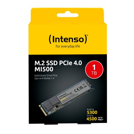INTENSO 3836460 SSD 1000GB M.2 5300MB/s PCI Express 4.0 NVMe - Imagen 5 de 7 INTENSO 3836460 SSD 1000GB M.2 5300MB/s PCI Express 4.0 NVMe - Imagen 5 de 7