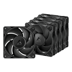 VENTILADOR 12CM ARCTIC P12 PRO PST NEGRO PACK 5 VENTILADORES