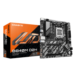 GIGABYTE AMD B840M D2H Placa base - Procesadores AMD Ryzen 9000, VRM de 5+2+2 fases, hasta 7600 MHz DDR5, 1xPCIe 4.0 + 1xPCIe 3.0 M.2, LAN 2.5GbE, US GIGABYTE AMD B840M D2H Placa base - Procesadores AMD Ryzen 9000, VRM de 5+2+2 fases, hasta 7600 MHz DDR5, 1xPCIe 4.0 + 1xPCIe 3.0 M.2, LAN 2.5GbE, US