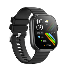 SMARTWATCH AIWA SW-700 NEGRO PANTALLA LCD 2.01" CON LLAMADAS BLUETOOTH IP67 8 MODOS DE DEPORTE NOTIFICACIONES CONTROL DE SALUD COMPATIBLE ANDROID/IOS