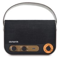 Miniatura 2 de ALTAVOZ BLUETOOTH PORTABLE AIWA RBTU-600 BT 5.0 AUX USB 10W RMS MICROFONO BATERIA 6 HORAS  ESTILO VI