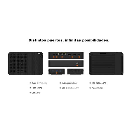 LEOTEC MINI PC NAS SERVER INTEL N150 12GB LPDDR5 + 64GB eMMC + 512GB NVME + 3x2280 M.2 NVMe(PCIe3,0) - Imagen 4 de 33 LEOTEC MINI PC NAS SERVER INTEL N150 12GB LPDDR5 + 64GB eMMC + 512GB NVME + 3x2280 M.2 NVMe(PCIe3,0) - Imagen 4 de 33