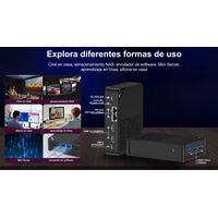 Miniatura 6 de LEOTEC MINI PC NAS SERVER INTEL N150 12GB LPDDR5 + 64GB eMMC + 512GB NVME + 3x2280 M.2 NVMe(PCIe3,0)