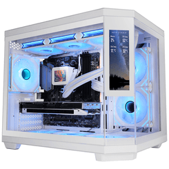 CAJA ATX SEMITORRE GAMING MARS GAMING MC3TCORELCDM 3 CRISTAL TEMPLADO PANTALLA LCD 2x3.5 3x2.5 GPU