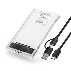 CAJA HDD EWENT EW7064 USB 3.2 GEN1 2.5" SATA USB-C+A