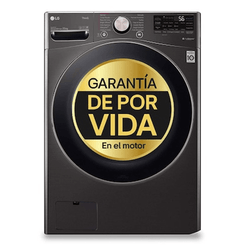 LAVADORA CARGA FRONTAL LG F0P3CYV2E 20 KG 1000 RPM B INOX NEGRA ANTIHUELLAS