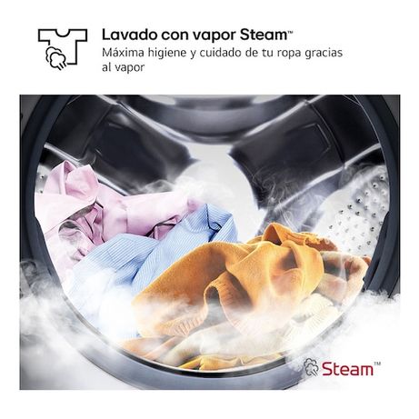LAVADORA CARGA FRONTAL LG F0P3CYV2E 20 KG 1000 RPM B INOX NEGRA ANTIHUELLAS - Imagen 8 de 14 LAVADORA CARGA FRONTAL LG F0P3CYV2E 20 KG 1000 RPM B INOX NEGRA ANTIHUELLAS - Imagen 8 de 14