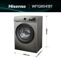 Miniatura 3 de LAVADORA CARGA FRONTAL HISENSE WF1Q8041BT 8 KG 1400 RPM A INOX