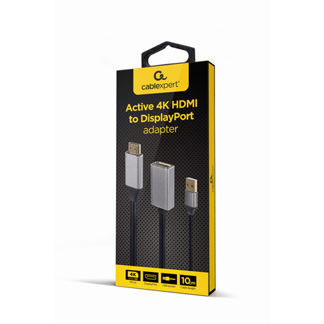ADAPTADOR GEMBIRD ACTIVO 4K HDMI MACHO A DISPLAYPORT HEMBRA NEGRO - Imagen 1 de 5 ADAPTADOR GEMBIRD ACTIVO 4K HDMI MACHO A DISPLAYPORT HEMBRA NEGRO - Imagen 1 de 5