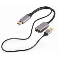 Miniatura 3 de ADAPTADOR GEMBIRD  ACTIVO 4K HDMI MACHO A DISPLAYPORT HEMBRA NEGRO