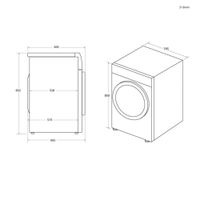 Miniatura 2 de SECADORA CON BOMBA DE CALOR HAIER HD80 2939-S 8 KG E BLANCO