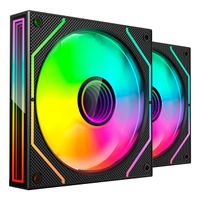 Miniatura 2 de KIT 2xVENTILADOR INTERNO ARGB MARS GAMING MF3DPROX2 NEGRO 120mm ARGB 360º PWM