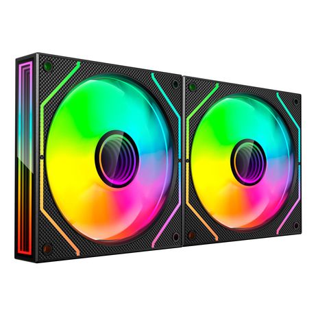 KIT 2xVENTILADOR INTERNO ARGB MARS GAMING MF3DPROX2 NEGRO 120mm ARGB 360º PWM - Imagen 3 de 5 KIT 2xVENTILADOR INTERNO ARGB MARS GAMING MF3DPROX2 NEGRO 120mm ARGB 360º PWM - Imagen 3 de 5
