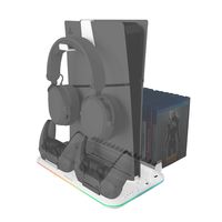 Miniatura 2 de SOPORTE MULTIFUNCION PARA PS5 MARS GAMING MPS5-B2 ILUMINACION RGB SISTEMA DE REFRIGERACION CARGADOR