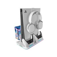 Miniatura 3 de SOPORTE MULTIFUNCION PARA PS5 MARS GAMING MPS5-B2 ILUMINACION RGB SISTEMA DE REFRIGERACION CARGADOR
