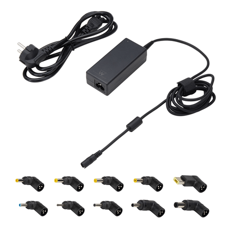 EWENT Cargador Auto. Univer Notebook 65W 10 Puntas - Imagen 1 de 2 EWENT Cargador Auto. Univer Notebook 65W 10 Puntas - Imagen 1 de 2