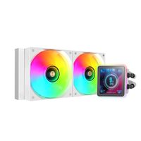 Miniatura 3 de SISTEMA DE REFRIGERACION LIQUIDA MARS GAMING MLVISIONPRO240 BLANCO 2x120mm ARGB TPD 500W LCD