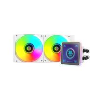 Miniatura 6 de SISTEMA DE REFRIGERACION LIQUIDA MARS GAMING MLVISIONPRO240 BLANCO 2x120mm ARGB TPD 500W LCD