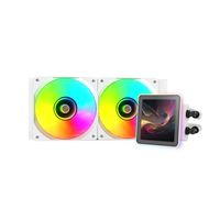 Miniatura 7 de SISTEMA DE REFRIGERACION LIQUIDA MARS GAMING MLVISIONPRO240 BLANCO 2x120mm ARGB TPD 500W LCD