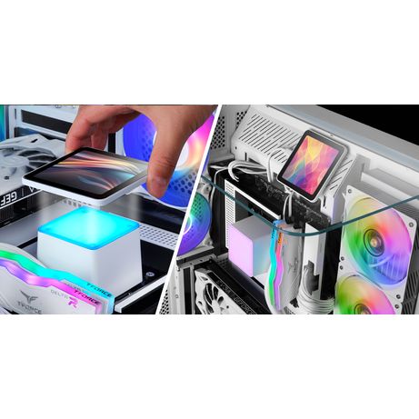 SISTEMA DE REFRIGERACION LIQUIDA MARS GAMING MLVISIONPRO240 BLANCO 2x120mm ARGB TPD 500W LCD - Imagen 13 de 13 SISTEMA DE REFRIGERACION LIQUIDA MARS GAMING MLVISIONPRO240 BLANCO 2x120mm ARGB TPD 500W LCD - Imagen 13 de 13