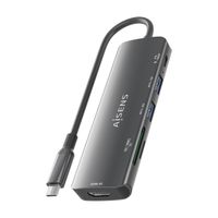 Miniatura 9 de AISENS USB C Dock 6 en 1  USB C A  1x HDMI  2x USB A  1x USB C PD 100W  1x SD  1x MicroSD  Gris  15cm