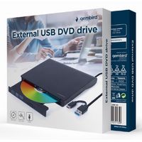 Miniatura 3 de UNIDAD DE DVD USB EXTERNA GEMBIRD NEGRA