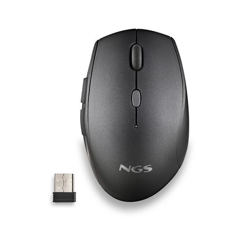 MOUSE NGS WIRELESS ERGO BEE BLACK CON TECLAS SILENCIOSAS NEGRO - Imagen 2 de 7 MOUSE NGS WIRELESS ERGO BEE BLACK CON TECLAS SILENCIOSAS NEGRO - Imagen 2 de 7
