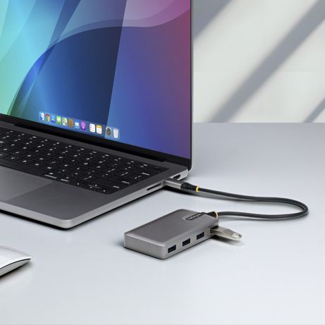 Hub USB-C de 4 Puertos USB-A - 5Gbps - Alimentado por el Bus - Imagen 4 de 5 Hub USB-C de 4 Puertos USB-A - 5Gbps - Alimentado por el Bus - Imagen 4 de 5