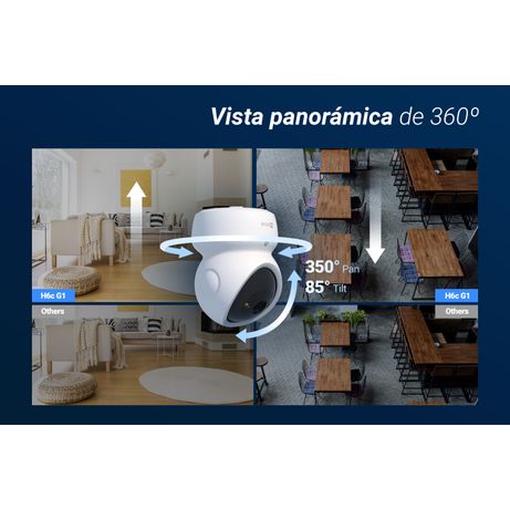 EZVIZ CAMARA WIFI INTERIOR H6C G1 3K PANORAMICA/INCLINACION - Imagen 19 de 51 EZVIZ CAMARA WIFI INTERIOR H6C G1 3K PANORAMICA/INCLINACION - Imagen 19 de 51