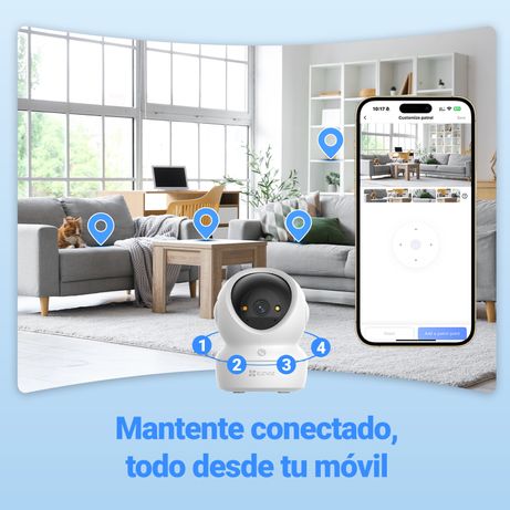 EZVIZ CAMARA WIFI INTERIOR H6C G1 3K PANORAMICA/INCLINACION - Imagen 48 de 51 EZVIZ CAMARA WIFI INTERIOR H6C G1 3K PANORAMICA/INCLINACION - Imagen 48 de 51