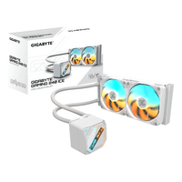 Miniatura 1 de SISTEMA DE REFRIGERACION LIQUIDA GIGABYTE CPU GAMING 240 ICE BLANCO,1851/1700/115X/1200/AM5/AM4,2X120MM (GP-GIGABYTE GME 240I)