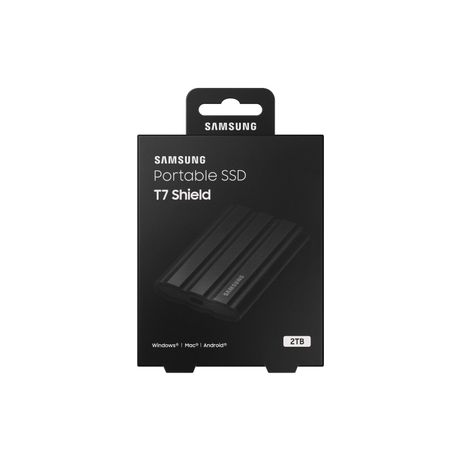 SAMSUNG SSD EXTERNO T7 SHIELD (MU-PE2T0S/EU) 2TB/NEGRO/3 ANOS - Imagen 8 de 12 SAMSUNG SSD EXTERNO T7 SHIELD (MU-PE2T0S/EU) 2TB/NEGRO/3 ANOS - Imagen 8 de 12