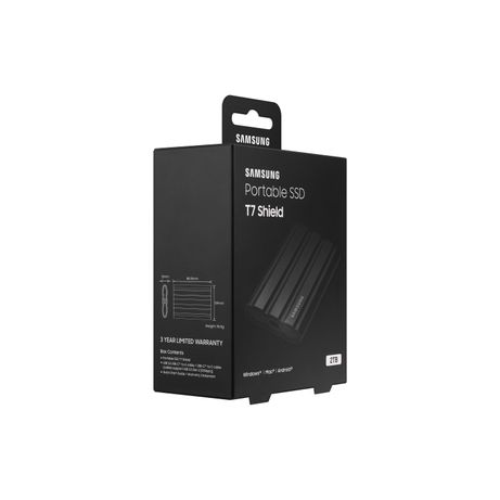 SAMSUNG SSD EXTERNO T7 SHIELD (MU-PE2T0S/EU) 2TB/NEGRO/3 ANOS - Imagen 10 de 12 SAMSUNG SSD EXTERNO T7 SHIELD (MU-PE2T0S/EU) 2TB/NEGRO/3 ANOS - Imagen 10 de 12