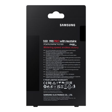 SAMSUNG 990 PRO SSD 2000GB M.2 7450MB/s PCI Express 4.0 NVMe - Imagen 10 de 12 SAMSUNG 990 PRO SSD 2000GB M.2 7450MB/s PCI Express 4.0 NVMe - Imagen 10 de 12