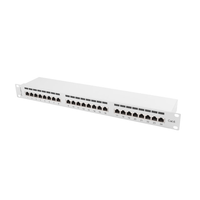 Miniatura 1 de PATCH PANEL LANBERG 24 PUERTOS 1U 19" CAT.6 FTP GRIS