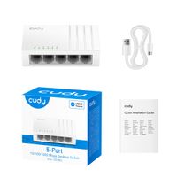Miniatura 5 de HUB SWITCH 5 PTOS CUDY GS105U GIGABIT USB-C METAL