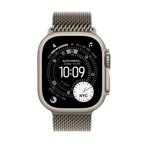 Apple Watch Ultra 3 GPS + Cellular 49mm Natural Titanium Case with Natural Titanium Milanese Loop - Small - Imagen 3 de 3 Apple Watch Ultra 3 GPS + Cellular 49mm Natural Titanium Case with Natural Titanium Milanese Loop - Small - Imagen 3 de 3
