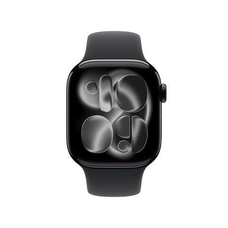 Apple Watch Series 11 GPS + Cellular 42mm Jet Black Aluminium Case with Black Sport Band - S/M - Imagen 3 de 3 Apple Watch Series 11 GPS + Cellular 42mm Jet Black Aluminium Case with Black Sport Band - S/M - Imagen 3 de 3