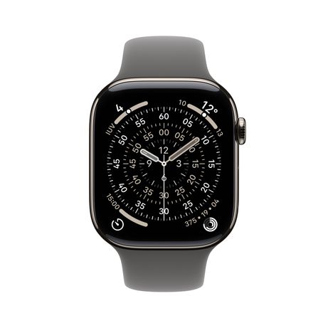 Apple Watch Series 11 GPS + Cellular 46mm Natural Titanium Case with Stone Grey Sport Band - S/M - Imagen 3 de 3 Apple Watch Series 11 GPS + Cellular 46mm Natural Titanium Case with Stone Grey Sport Band - S/M - Imagen 3 de 3