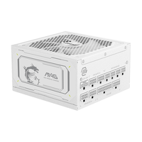 Miniatura 1 de Fuente Alimentación 1000W MSI  MAG A1000GL PCIE5 WHITE 80 PLUS Gold Fully-Modular Blanco