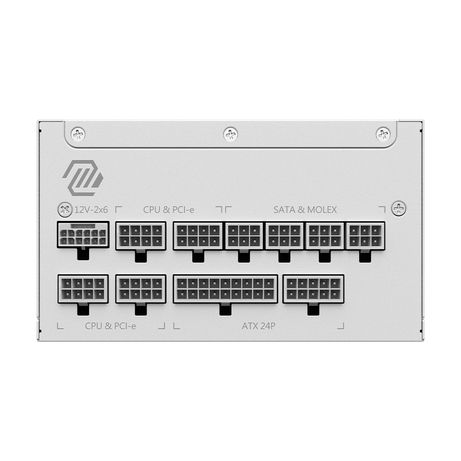 Fuente Alimentación 1000W MSI MAG A1000GL PCIE5 WHITE 80 PLUS Gold Fully-Modular Blanco - Imagen 8 de 10 Fuente Alimentación 1000W MSI MAG A1000GL PCIE5 WHITE 80 PLUS Gold Fully-Modular Blanco - Imagen 8 de 10