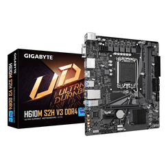GIGABYTE Intel  H610M S2H V3 DDR4 Placa base - Compatible con procesadores Intel Core 14th CPUs, 4+1+1 Hybrid Digital VRM, up to 3200MHz DDR4, 1xPCIe