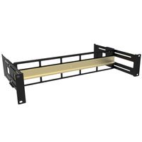 Miniatura 2 de WP 2U DIN BAR FOR 19" , ADJUSTABLE DEPTH, BLACK  (WPN-AVA-DR01)