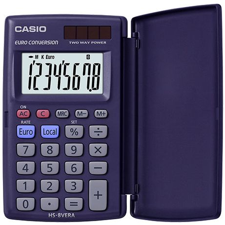CALCULADORA DE BOLSILLO DE 8 DIGITOS CASIO HS-8VERA - Imagen 2 de 2 CALCULADORA DE BOLSILLO DE 8 DIGITOS CASIO HS-8VERA - Imagen 2 de 2
