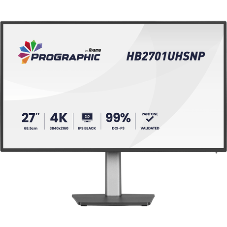 IIYAMA PROGRAPHIC HB2701UHSNP-B1 27" LCD IPS Black 4K Ultra HD HDMI Altavoces - Imagen 1 de 20 IIYAMA PROGRAPHIC HB2701UHSNP-B1 27" LCD IPS Black 4K Ultra HD HDMI Altavoces - Imagen 1 de 20