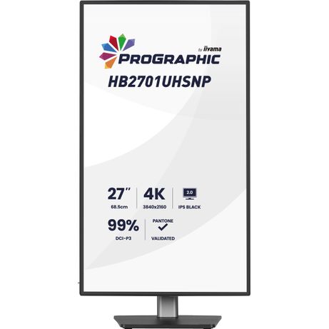 IIYAMA PROGRAPHIC HB2701UHSNP-B1 27" LCD IPS Black 4K Ultra HD HDMI Altavoces - Imagen 4 de 20 IIYAMA PROGRAPHIC HB2701UHSNP-B1 27" LCD IPS Black 4K Ultra HD HDMI Altavoces - Imagen 4 de 20